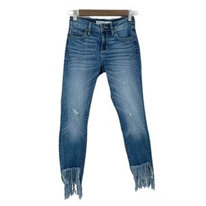 Hidden Jeans‎ Fringe Step Hem Crop Jeans